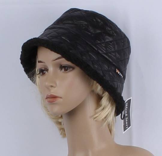 Headstart quilted bucket hat black Style : HS/6011BLK